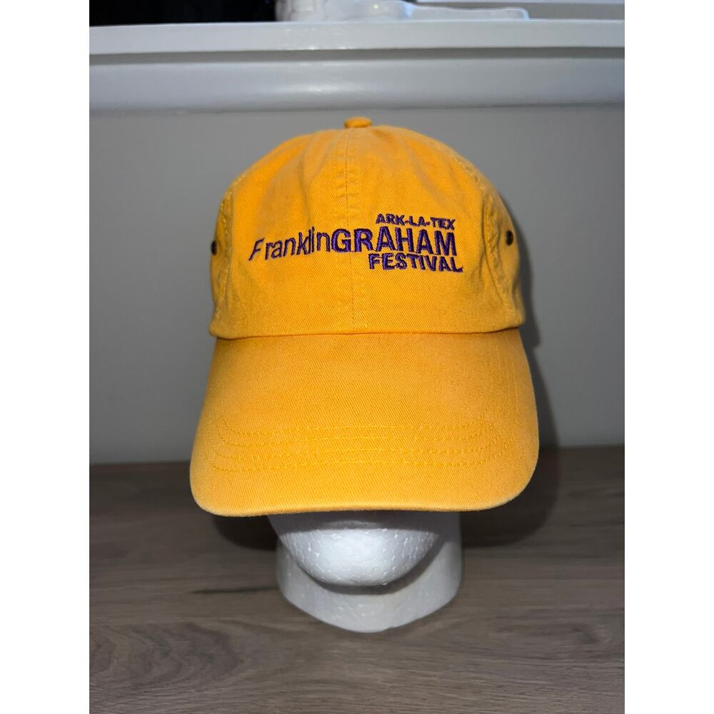 Franklin Graham Festival Hat Ark La Tex Headwear Cap yellow Purple OS